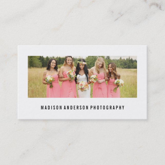 Minsta fotografivisitkortar för porträtt | visitkort (Framsida)