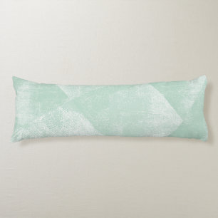 Minsta Geometric Bläck Struktur i Mint Grönt Kroppskudde