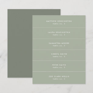 Minsta Grönt Bröllop Ställe Namn-kort