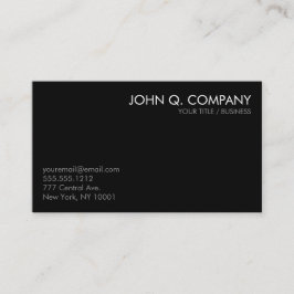 Minsta grundläggande visitkort för svart grå vit