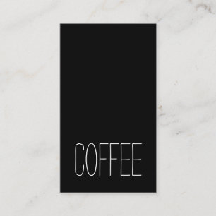 Minsta hindra det mörka vertikala kaffekortet fö visitkort