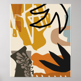 Minsta #illustration för botaniska Abstrakter Poster