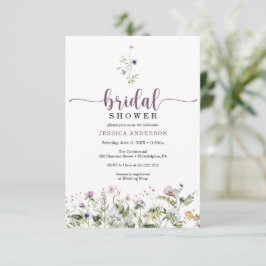 Minsta inbjudningskort för Wildblomma-Möhippa