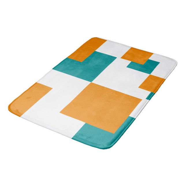 Minsta kvadrat av skalad och tangarin badrumsmatta (Vinklad)