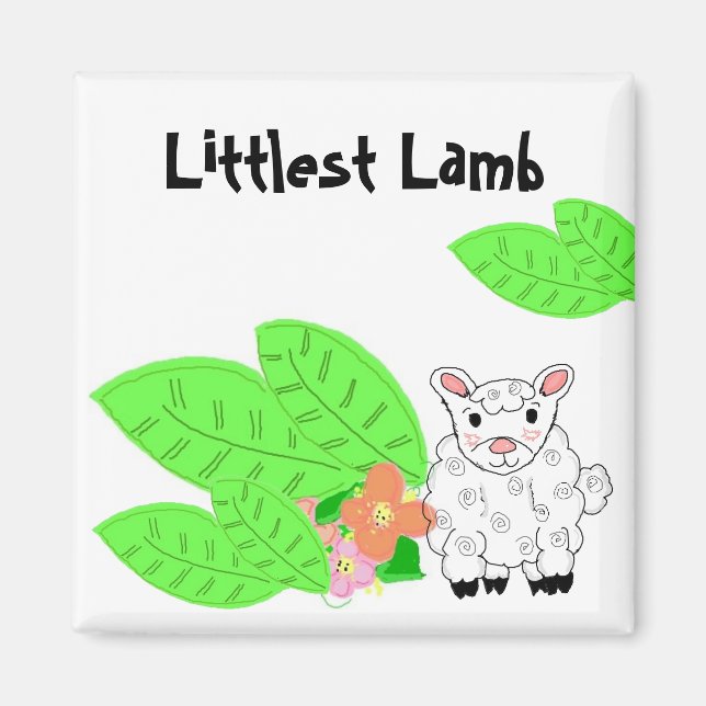 Minsta lamm magnet (Framsidan)
