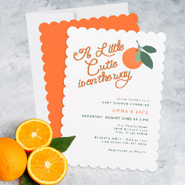 Minsta lilla Cutie Clementine Baby Shower Inbjudningar