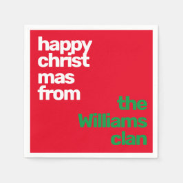 Minsta lilla moderna party-pappra rött pappersservett