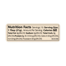 Minsta linjära honungsmatningstecken Livsmedel