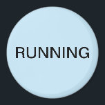 Minsta ljusblå diskmaskinsmagnet magnet<br><div class="desc">Minimal "löpande" diskmaskin köksmagnet med ljusblå bakgrund som hjälper dig med köksorganisation. Anpassa med texten.</div>