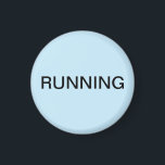 Minsta ljusblå diskmaskinsmagnet magnet<br><div class="desc">Minimal "löpande" diskmaskin köksmagnet med ljusblå bakgrund som hjälper dig med köksorganisation. Anpassa med texten.</div>