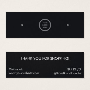 Minsta Logotyp, svart avläsning av judiskt Visning Litet Visitkort