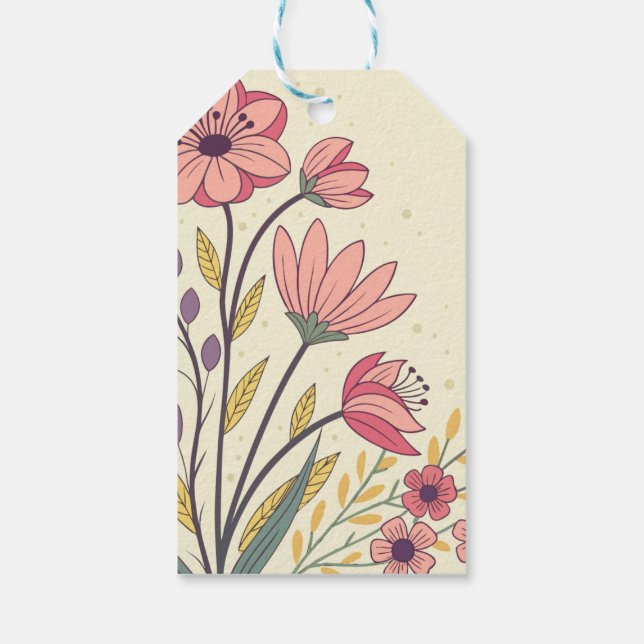 Minsta Lycklig-rundans fästpunkt för Fars dag med  Presentetikett (Baksidan)