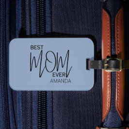 Minsta Mamma någonsin för handskrivet skript Bagagebricka