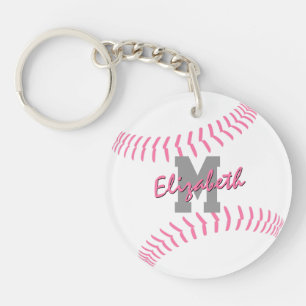 minsta märkre för rosa grått-vit softball bag