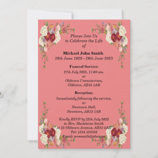 Minsta minnesinbjudan för anpassningsbar inbjudningar