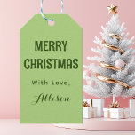 Minsta Mint Grönt Retro God jul Presentetikett<br><div class="desc">Märkre med minimal Mint Grönt Retro God jul Gift</div>