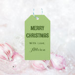Minsta Mint Grönt Retro God jul Presentetikett<br><div class="desc">Märkre med minimal Mint Grönt Retro God jul Gift</div>