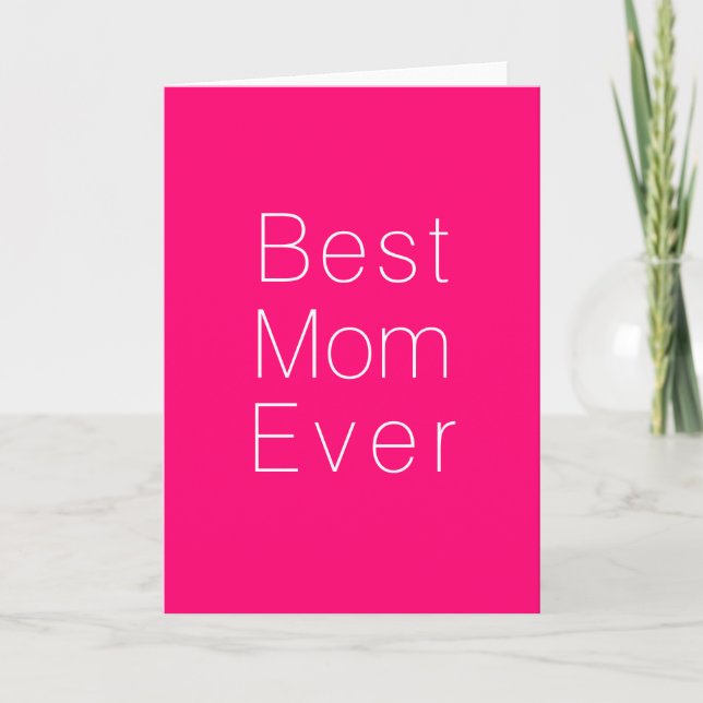 Minsta möjliga anpassningsbar för fuchsia Mamma nå Kort (Framsida)