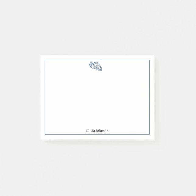 Minsta möjliga havstid för blått djur post-it block (Framsida)