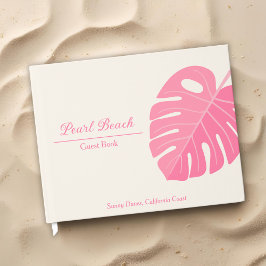 Minsta möjliga Rosa Tropical Beach Vacation Rental Gästböcker