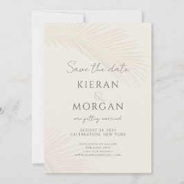 Minsta möjliga Tropical Handflatan Löv Spara datum Inbjudningar