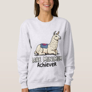 Minsta möjliga uppnåer Rolig lama Lat humor T Shirt