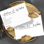 Minsta Önskemål-kort för Bröllop Advice<br><div class="desc">Bröllop Advice och önskemål Cards for bride and groom keepsaké,  Önskemål för Mr & Mrs. - Möhippa,  Bachelorette Games.</div>