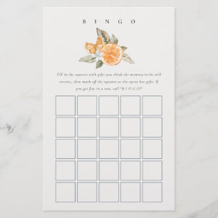 Minsta Orange Bingo-spel för botaniska Möhippor