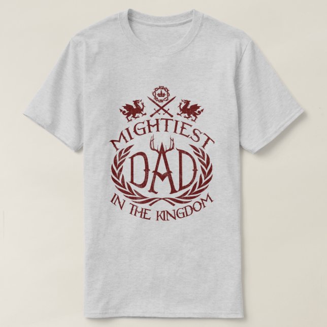 Minsta Pappa i Storbritannien Tee Shirt (Design framsida)