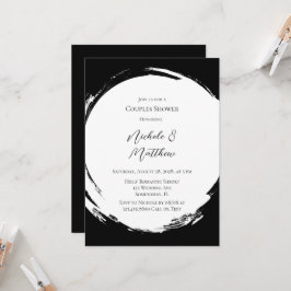 Minsta Par-skugga för svartvit Elegant Inbjudningar