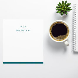 Minsta PM för Monogram-Personlig Anteckningsblock