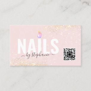 Minsta polska Nail Beauty Salon QR Code Pink