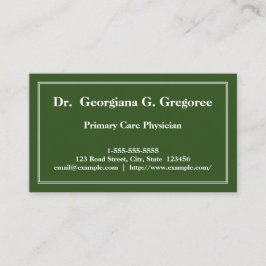 Minsta primär omsorgläkarevisitkort visitkort