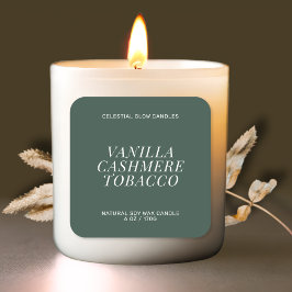 Minsta produktdekal för modern ljusmärkning fyrkantigt klistermärke