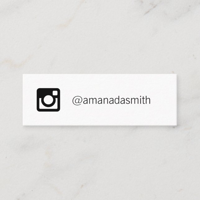 Minsta Professionell Social Media Mini Visitkort (Framsida)