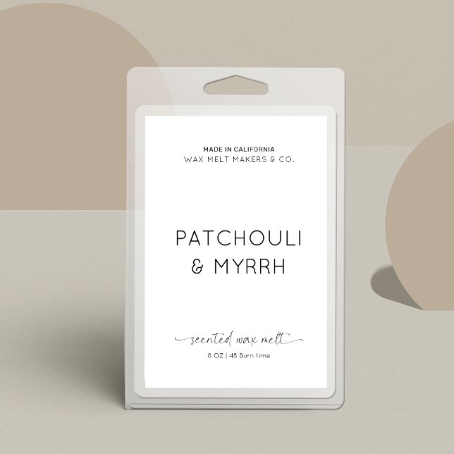 Minsta Rectangle-etikett för elegant Vax Melt-pake Mat Etikett (Skapare uppladdad)