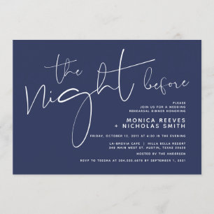 Minsta repetitionsmiddag för marskalk Bröllop i ma Inbjudningar