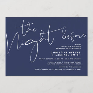 Minsta repetitionsmiddag för marskalk Bröllop i ma Inbjudningar