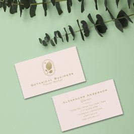 Minsta Rosa för botaniskt skam från Ram Guld Löv Visitkort