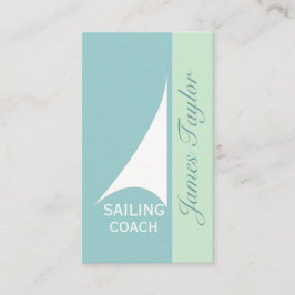 Minsta segelbåtsegling för nautisk Aqua Visitkort