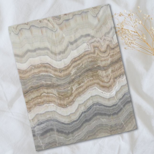 minsta skandinaviska brun grått-marmor fleecefilt (minimalist scandinavian granite brown grey marble fleece blanket)