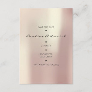 Minsta Spara datum Rosa ros Guld Datumet