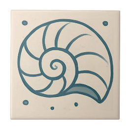 Minsta Spiral Snäcka Art Tile Kakelplatta