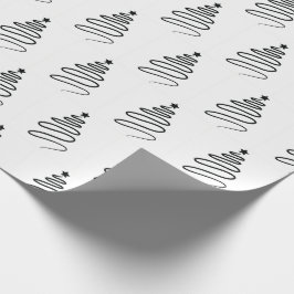 Minsta stilvit som slår in papper för jul presentpapper