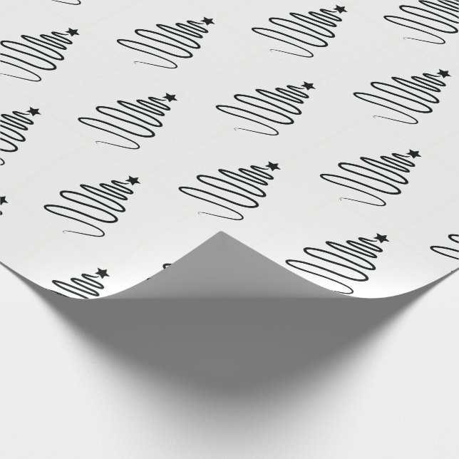 Minsta stilvit som slår in papper för jul presentpapper (Hörn)