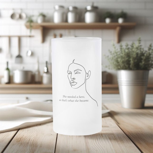 Minsta svarta hon blev en Hero inspiration Girl Frostat Ölglas (Skapare uppladdad)