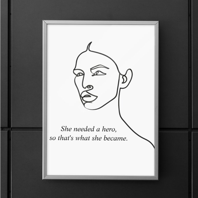Minsta svarta hon blev en Hero inspiration Girl Poster (Skapare uppladdad)