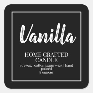 Minsta svarta märke för ljus-etikett