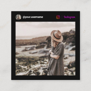 Minsta svarta, moderna fotointstagram social-media