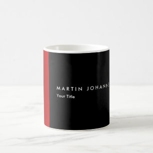 Minsta svarta röda professionellen i namn kaffemugg